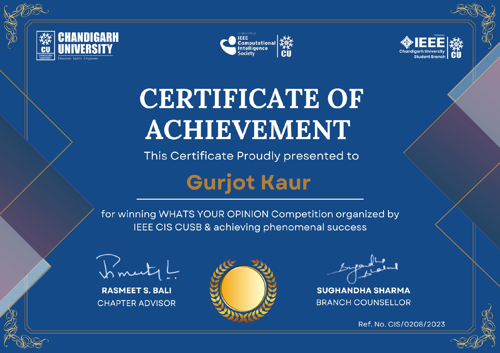 Whats your opinion certifficate